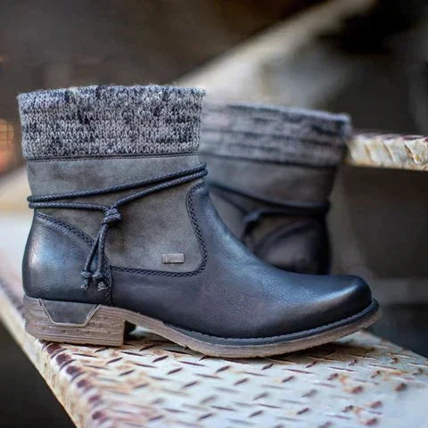 Bottines en cuir élégantes, confortables et durables pour femmes