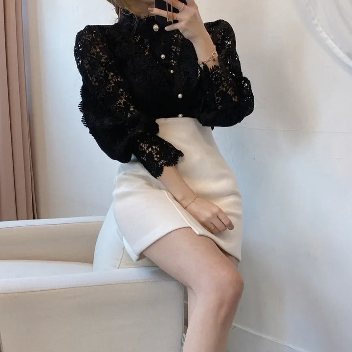 Isabella - Blouse en dentelle élégante