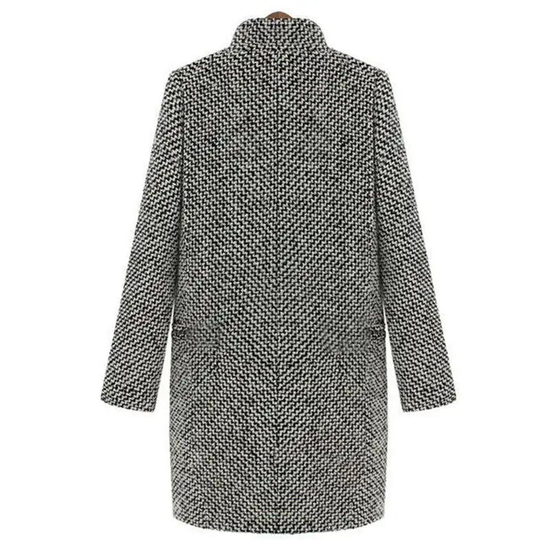 Manteau à chevrons élégant, moderne et flatteur pour femmes