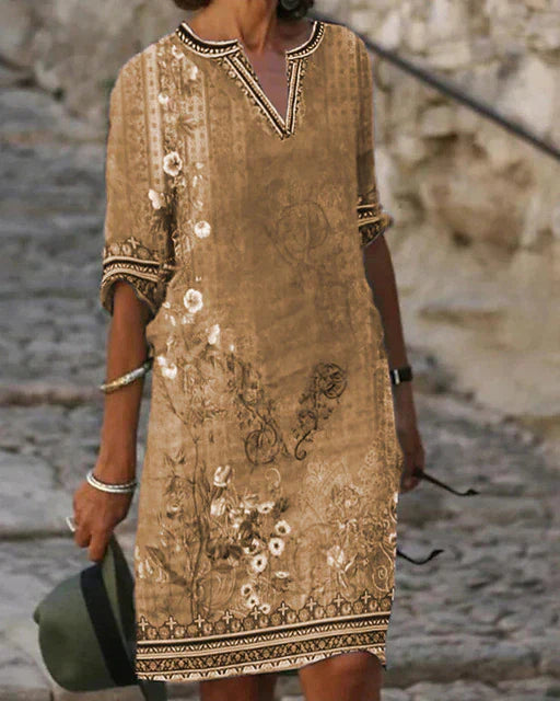 Zara | Robe courte avec motif floral rétro