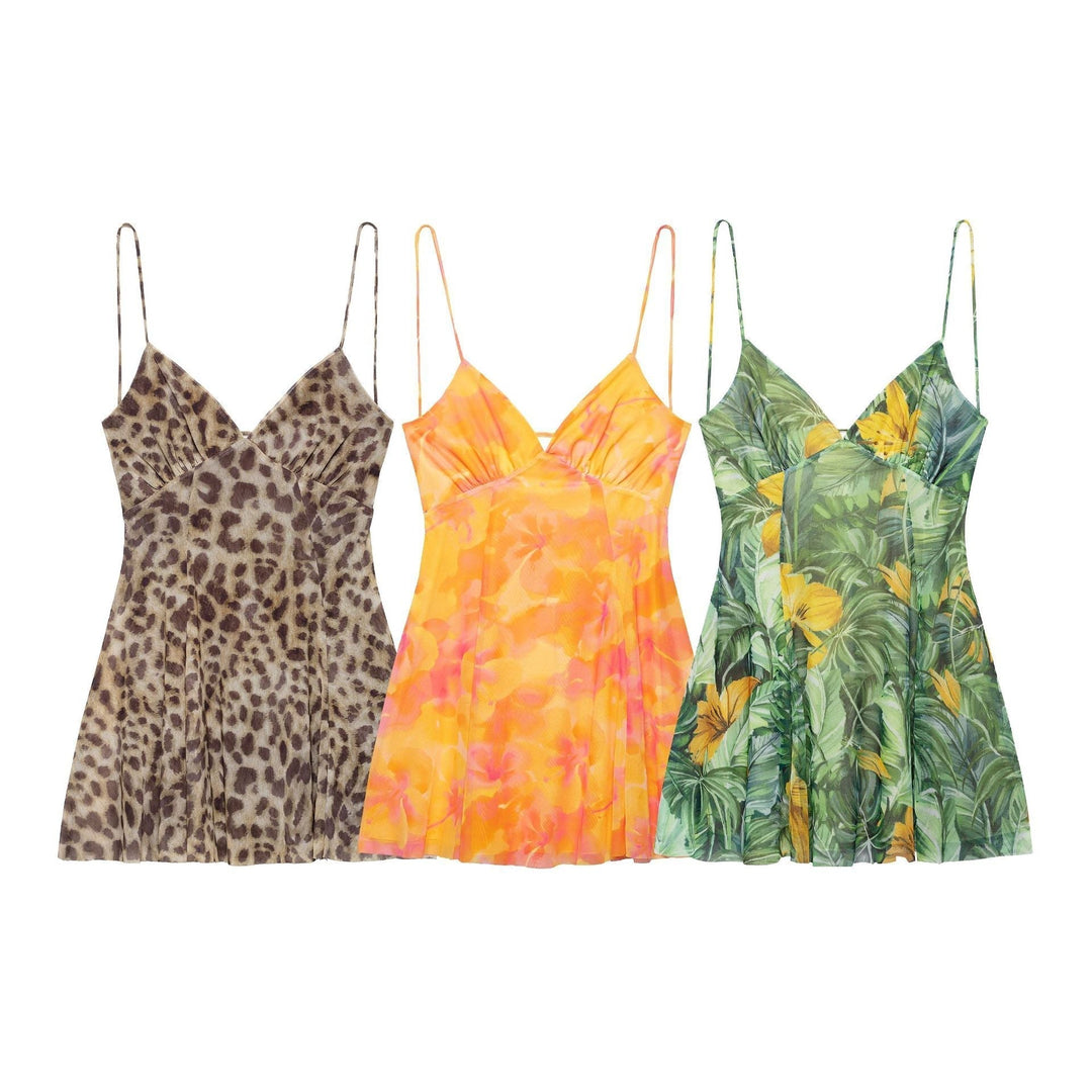 Sandra | Robe d'été mini à motifs floraux