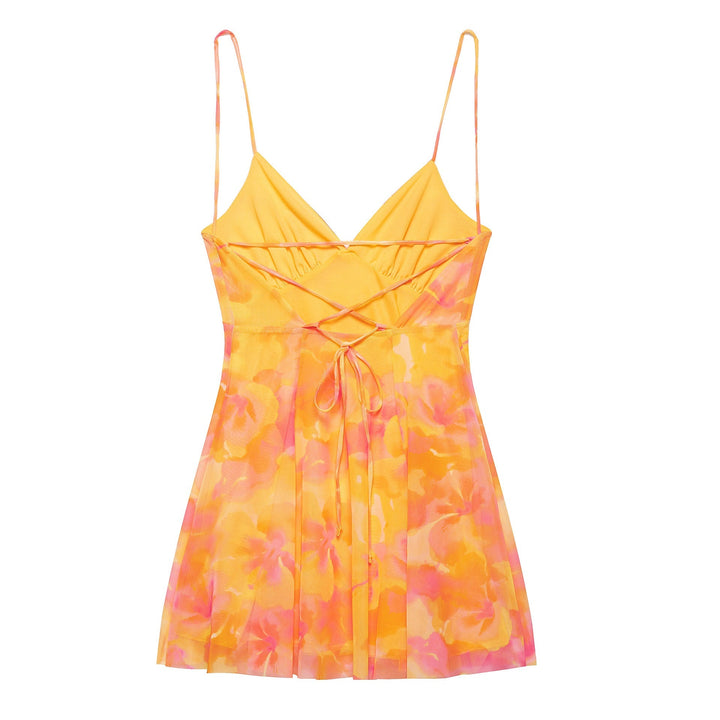 Sandra | Robe d'été mini à motifs floraux