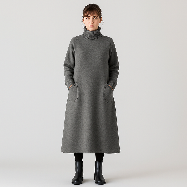 Helene | Robe tricotée avec poches