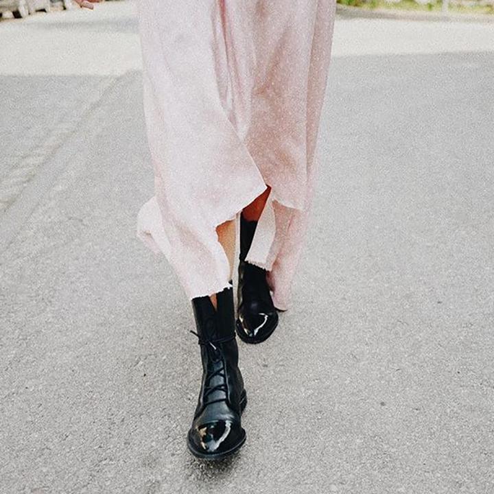 Bottes d'hiver en cuir noir élégantes, confortables et durables pour femmes