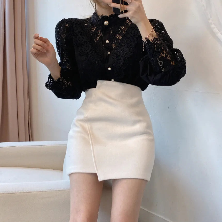 Isabella - Blouse en dentelle élégante