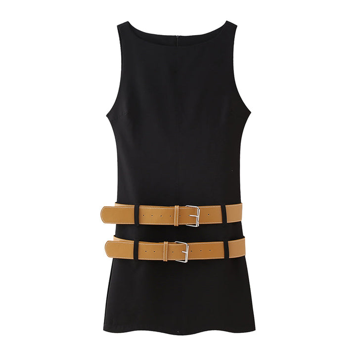 Anna - Robe portefeuille classique avec ceinture