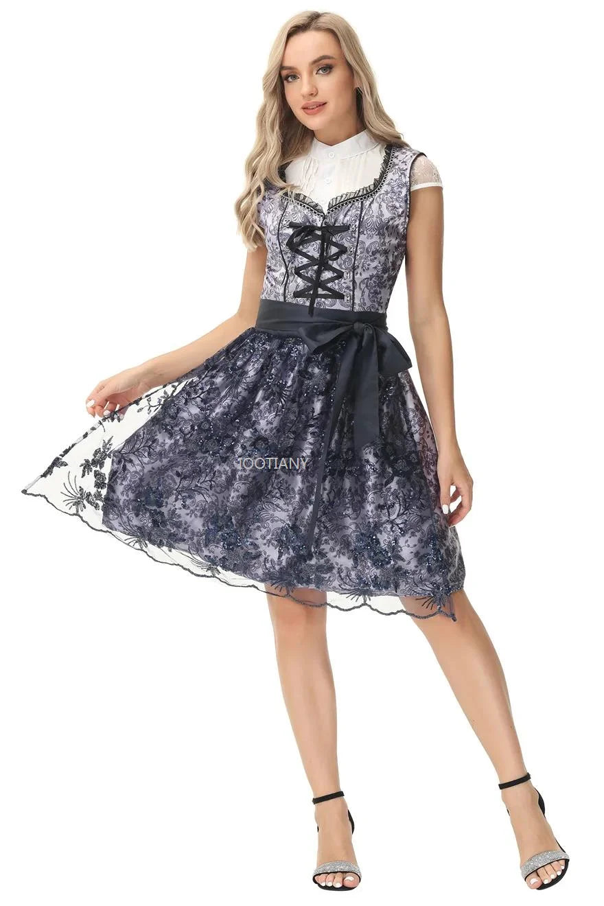 Robe Dirndl Bavaroise pour Femmes de l'Oktoberfest