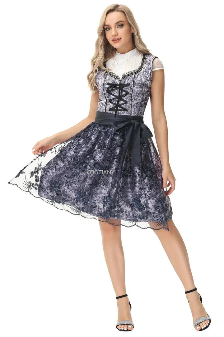 Robe Dirndl Bavaroise pour Femmes de l'Oktoberfest