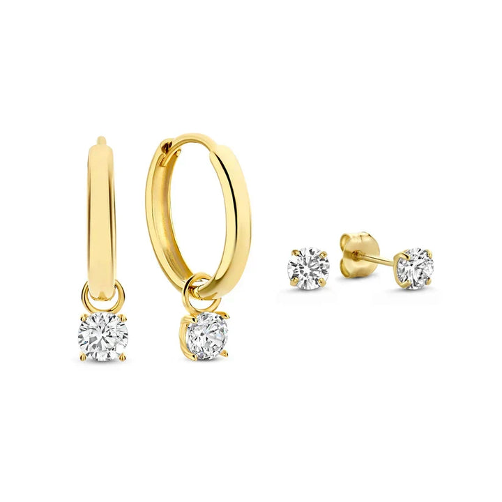 Ottilia® | Boucles d'oreilles Stein de Lune en or