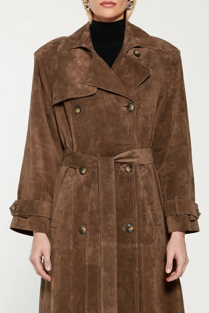 Bozena | Manteau Long pour Femme au Design Faux Intemporel