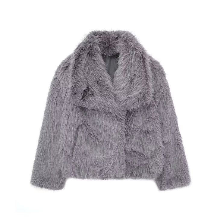 Valeria | Manteau luxueux en fausse fourrure douce pour femmes