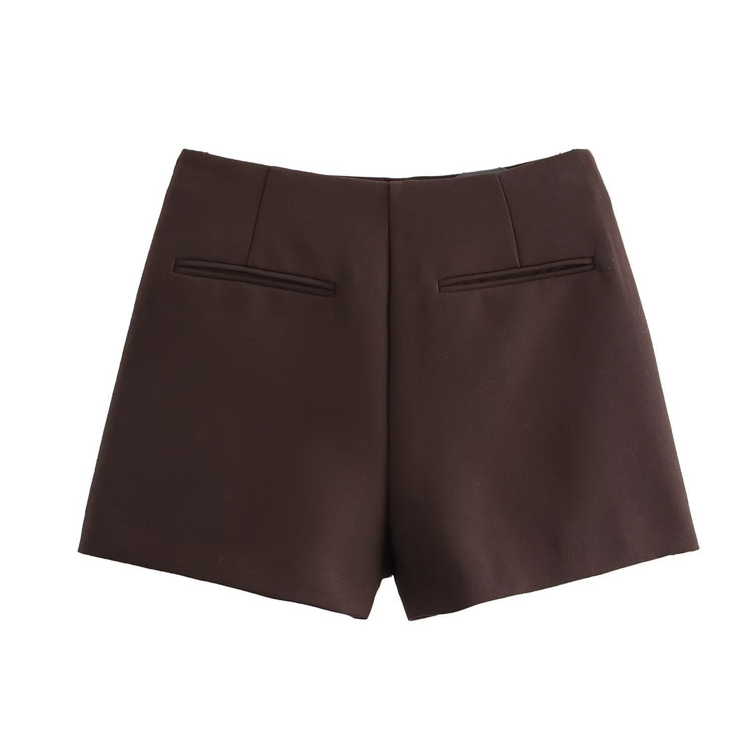 Jupe Mini avec Shorts Taille Haute pour Femmes