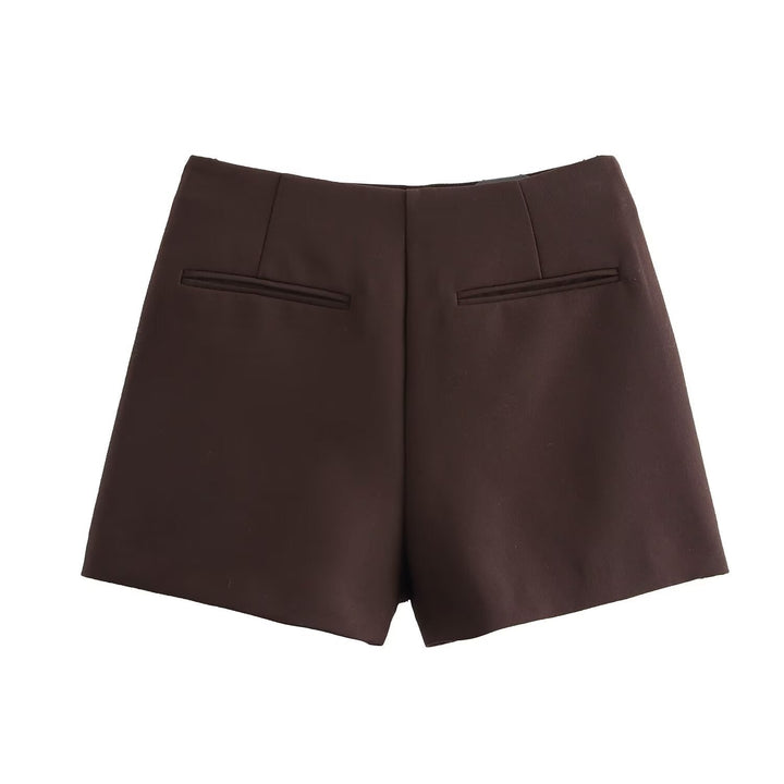 Jupe Mini avec Shorts Taille Haute pour Femmes