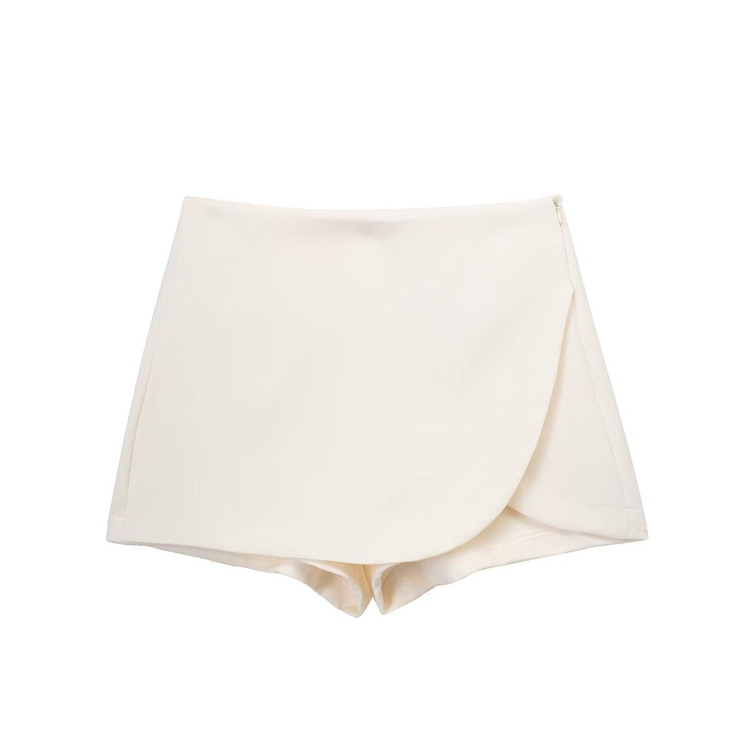 Jupe Mini avec Shorts Taille Haute pour Femmes