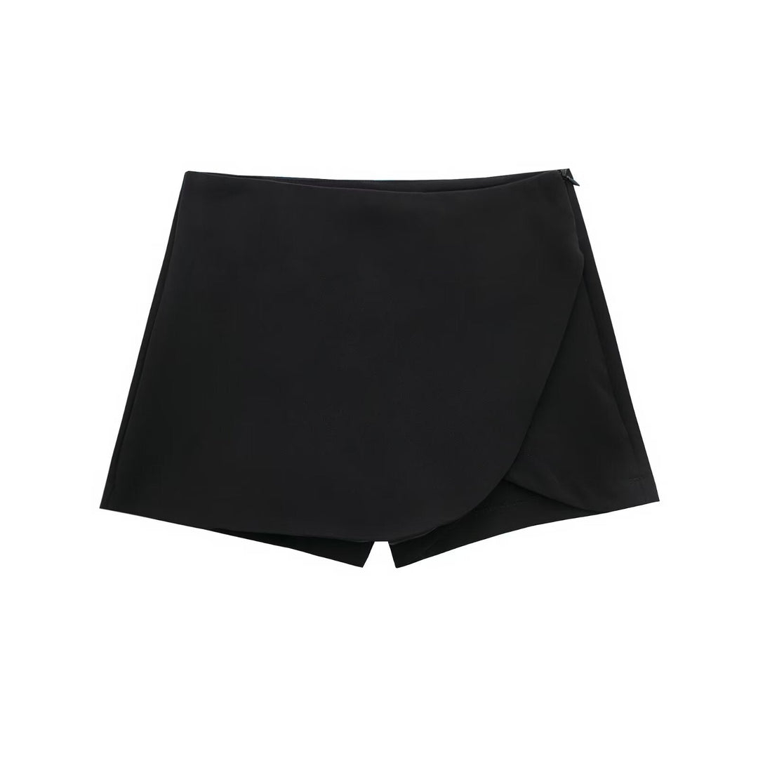 Jupe Mini avec Shorts Taille Haute pour Femmes