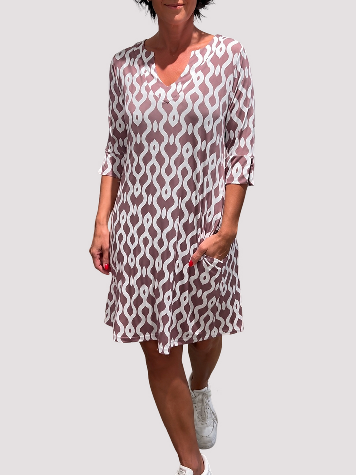 Jazmin - Robe midi décontractée avec volants