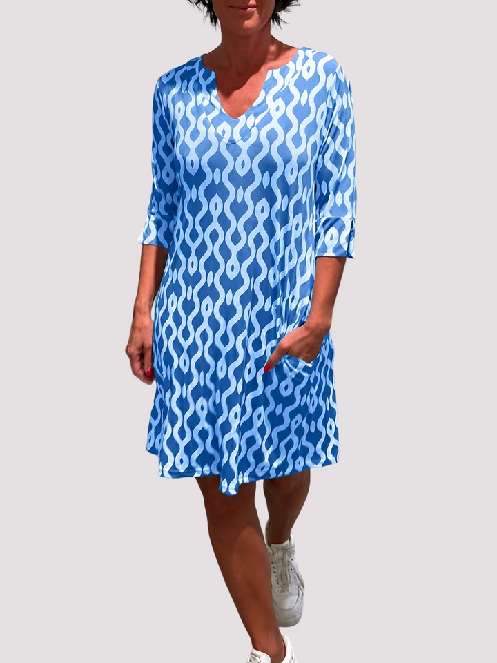 Jazmin - Robe midi décontractée avec volants