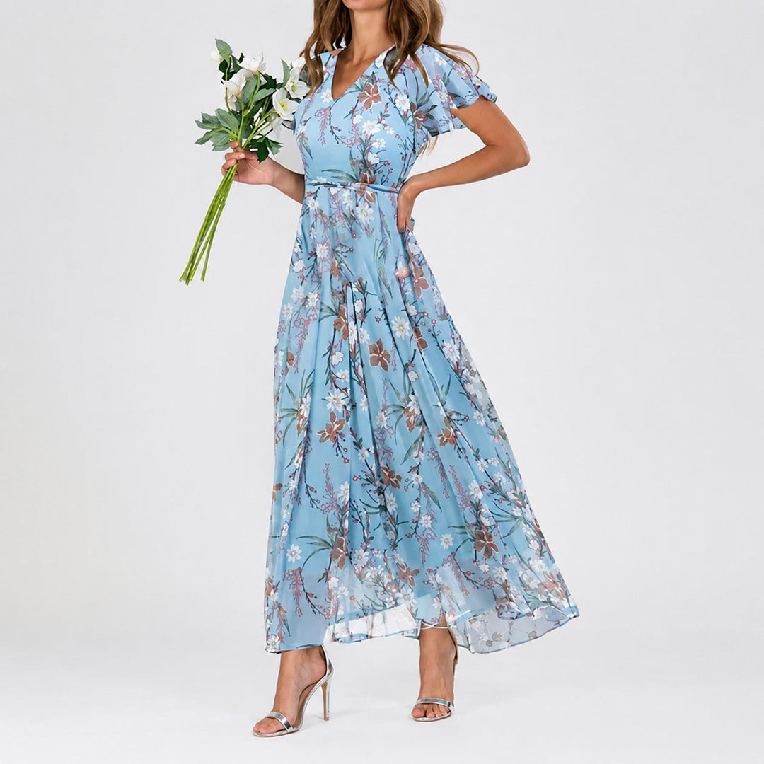 Lea - Une robe midi florale polyvalente pour toutes les occasions