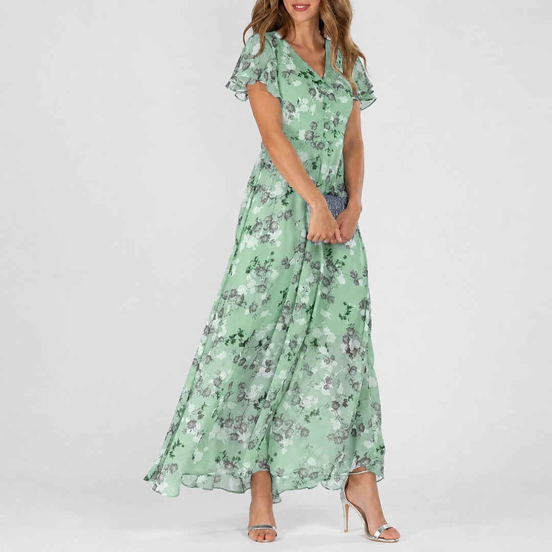 Lea - Une robe midi florale polyvalente pour toutes les occasions