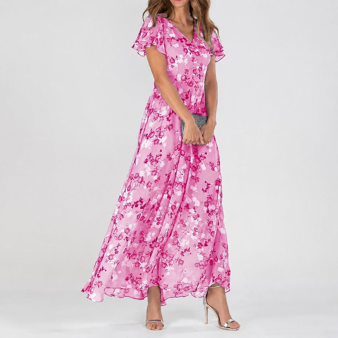 Lea - Une robe midi florale polyvalente pour toutes les occasions