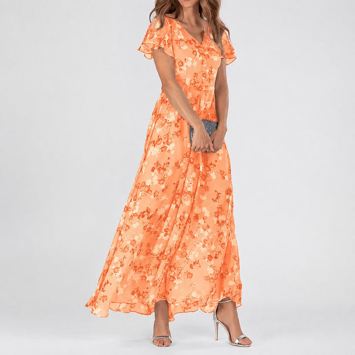 Lea - Une robe midi florale polyvalente pour toutes les occasions