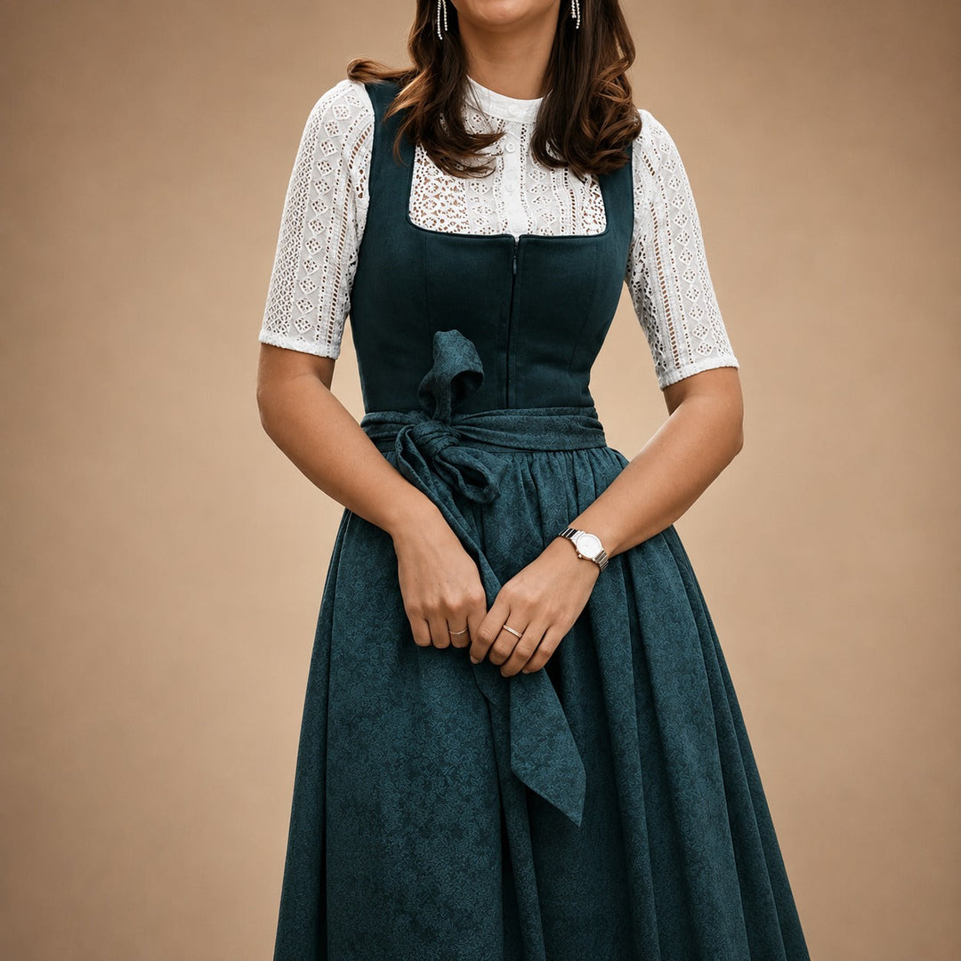 Alice - Robe midi simple pour Oktoberfest (doublure non incluse)