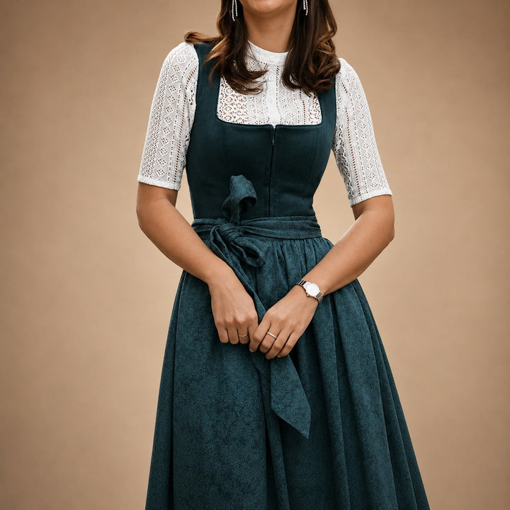 Alice - Robe midi simple pour Oktoberfest (doublure non incluse)