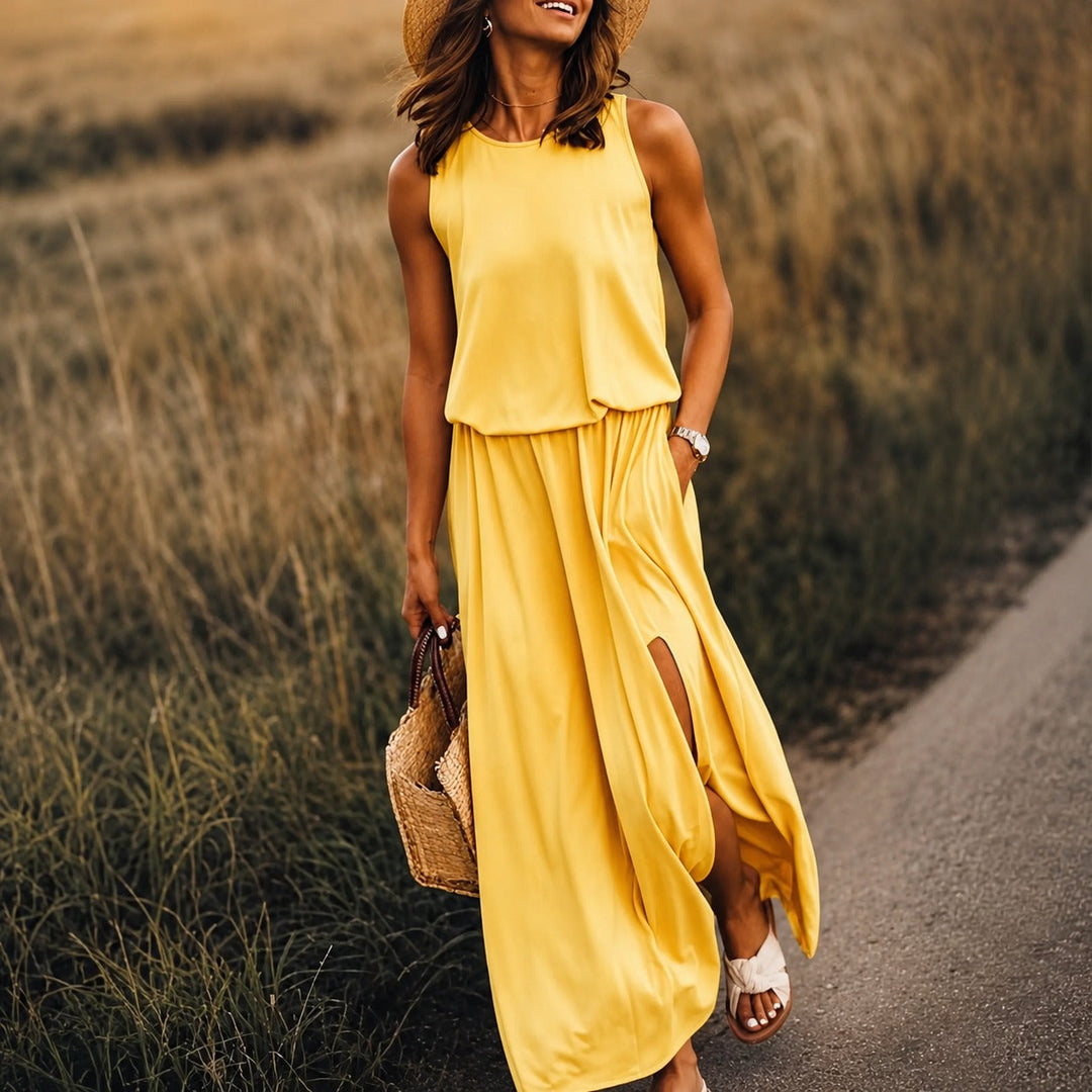 Edna - Robe maxi boho décontractée en modal