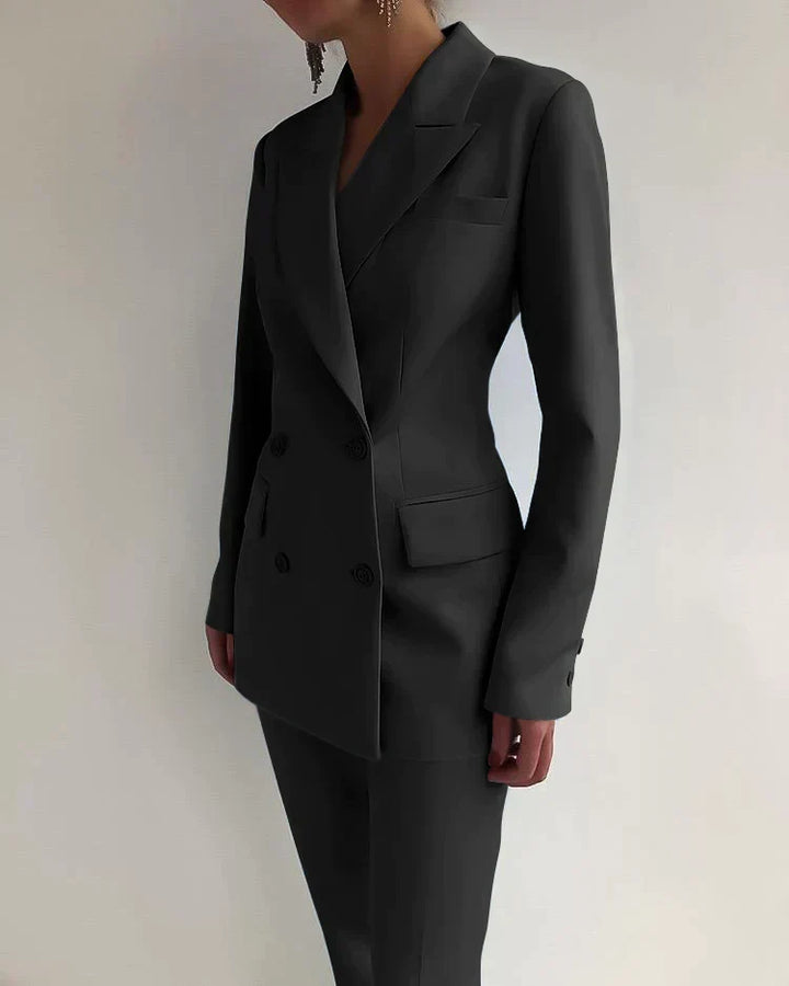 Giulia | Ensemble Blazer et Pantalon Femme Élégant et Intemporel