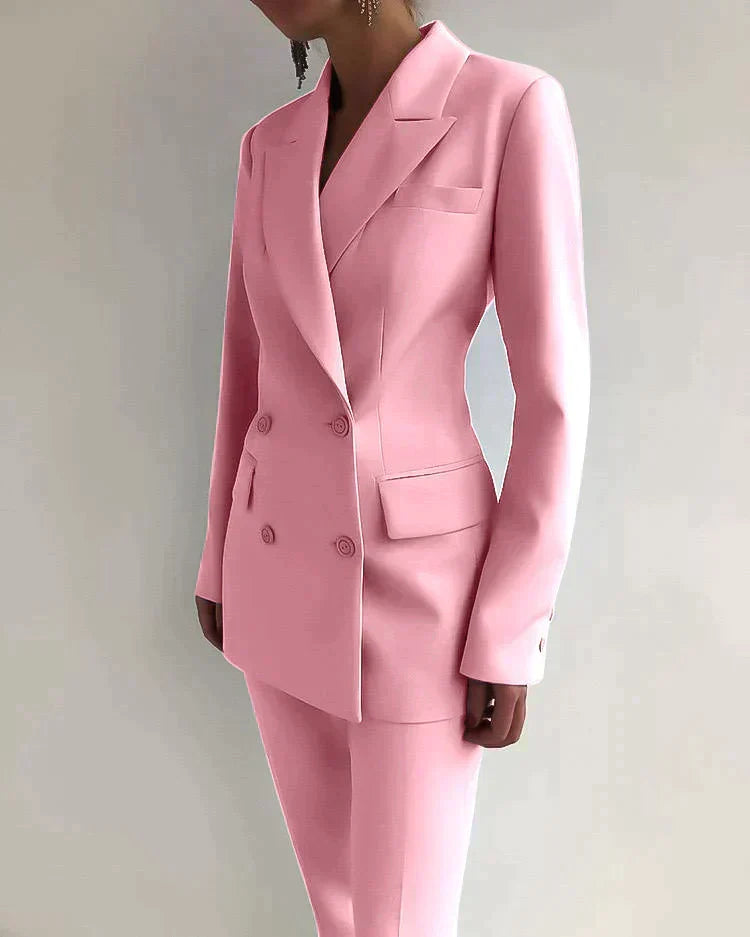 Giulia | Ensemble Blazer et Pantalon Femme Élégant et Intemporel