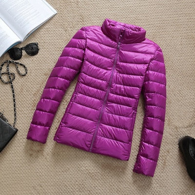Veste Femme Brillante Courte D'hiver Tendance Chaude pour Tenues Urbaines