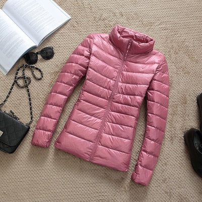 Veste Femme Brillante Courte D'hiver Tendance Chaude pour Tenues Urbaines