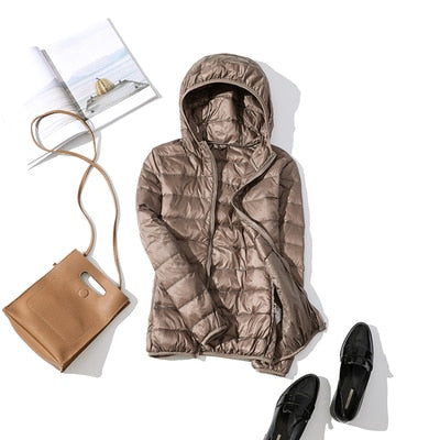 Veste Femme Brillante Courte D'hiver Tendance Chaude pour Tenues Urbaines