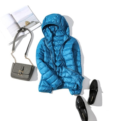 Veste Femme Brillante Courte D'hiver Tendance Chaude pour Tenues Urbaines