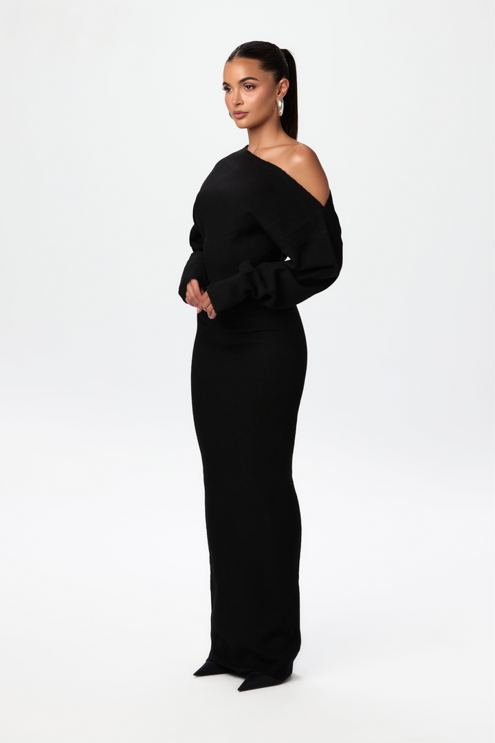MAYLORA™ | Robe maxi sans manches en tricot