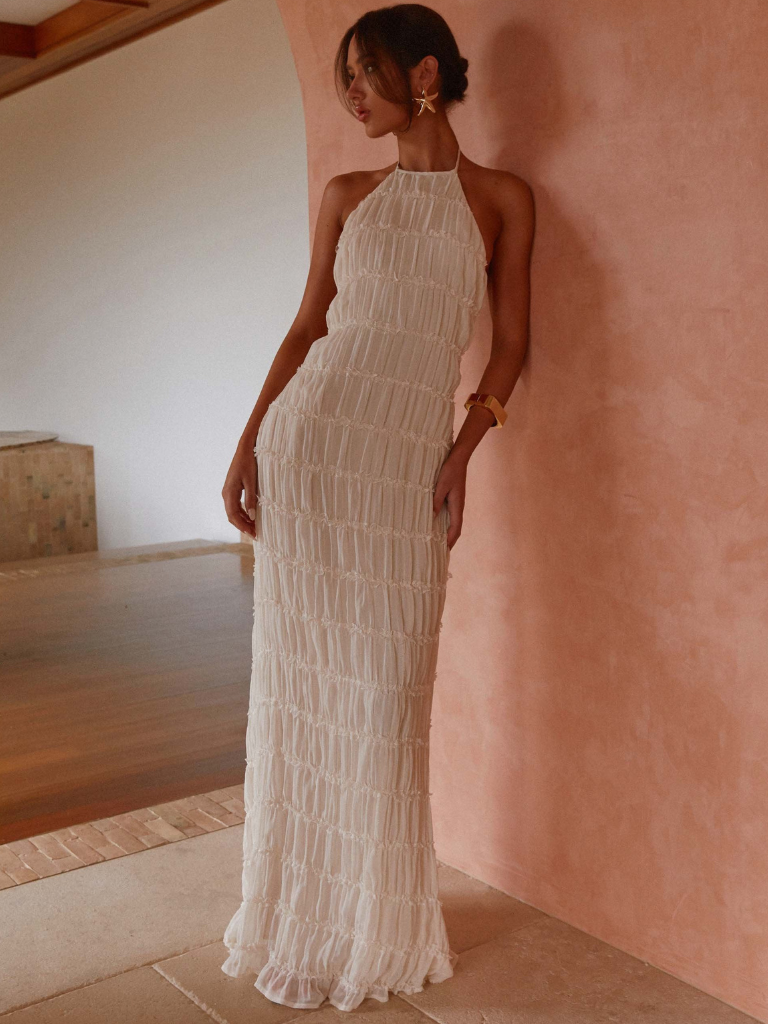 ROBE MAXI TEXTURE SOLÈNE