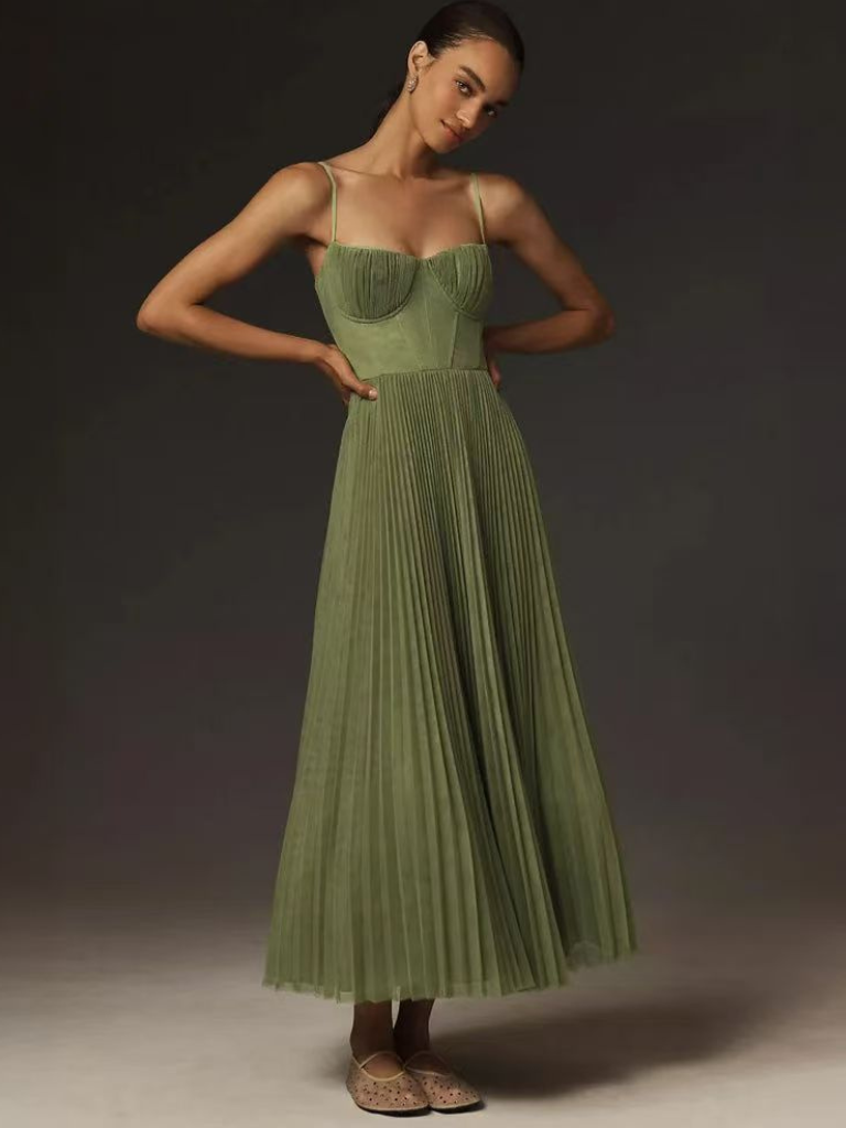 VERONIQUE | Robe Maxidress Verte