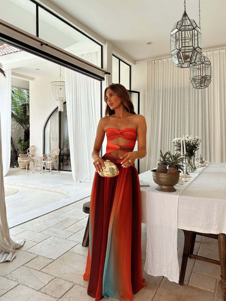 ROBE MAXI LUMIÈRE DU SOIR
