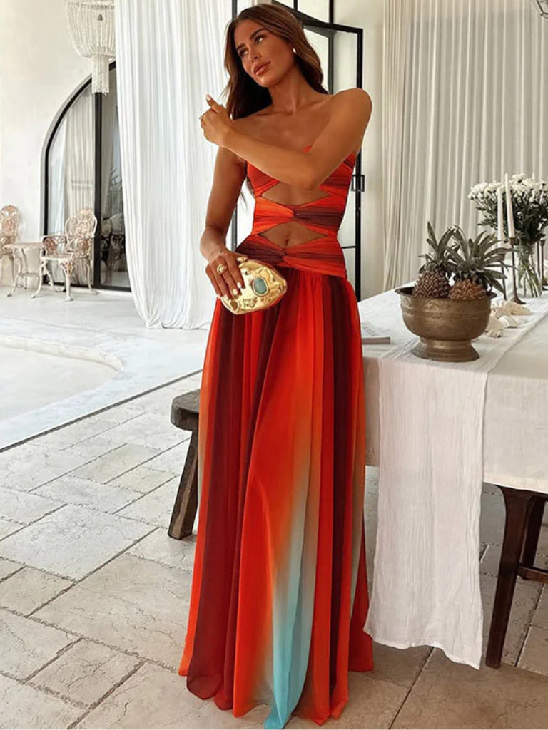 ROBE MAXI LUMIÈRE DU SOIR