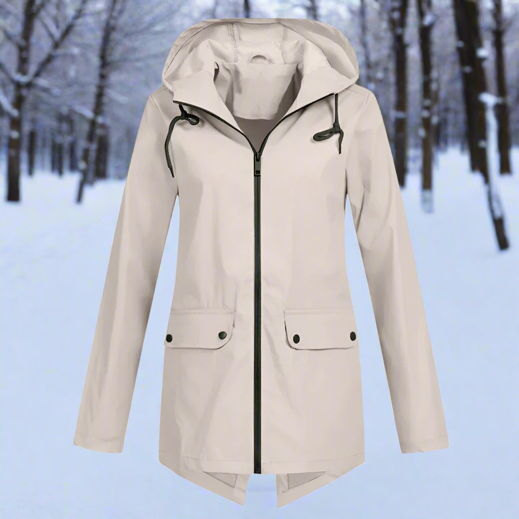 Imperméable, stylé et léger avec capuche pour femmes