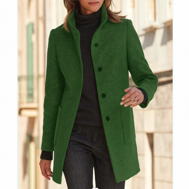 Manteau en laine classique pour femmes avec fermeture à boutons rétro – Manteau élégant pour l'hiver, manteaux pour femmes pour toutes les occasions