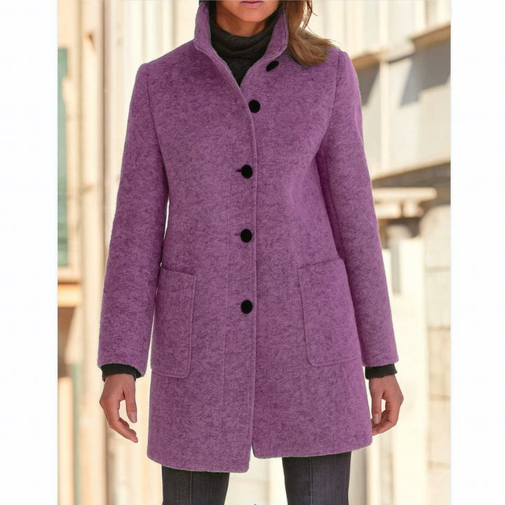 Manteau en laine classique pour femmes avec fermeture à boutons rétro – Manteau élégant pour l'hiver, manteaux pour femmes pour toutes les occasions