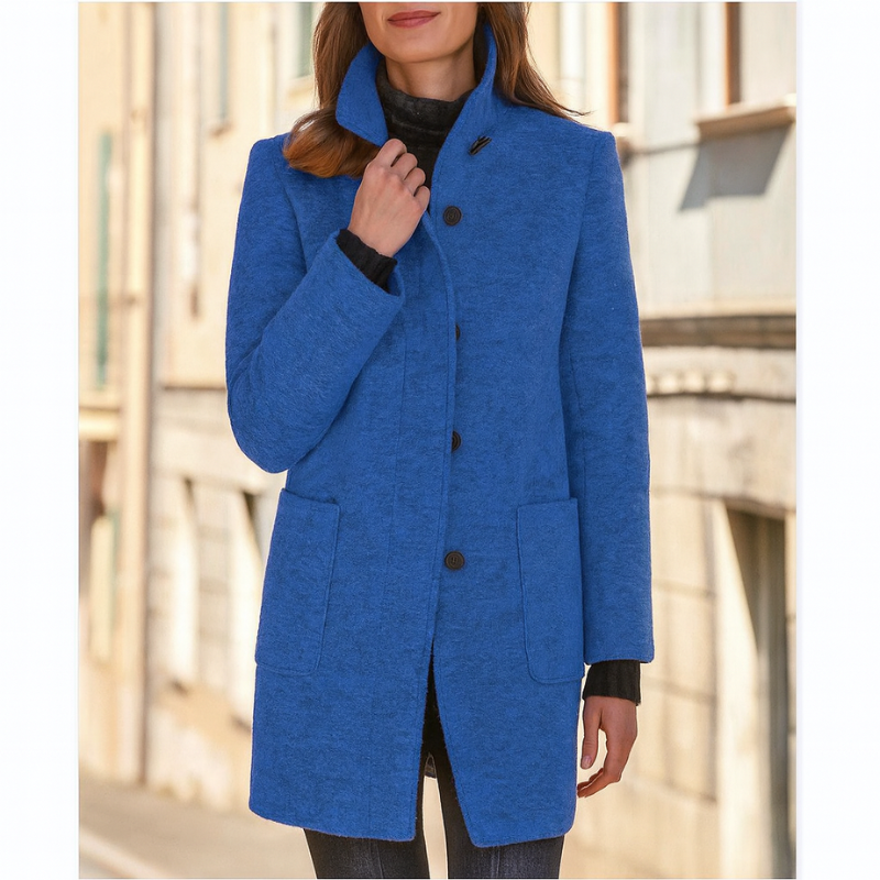 Manteau en laine classique pour femmes avec fermeture à boutons rétro – Manteau élégant pour l'hiver, manteaux pour femmes pour toutes les occasions