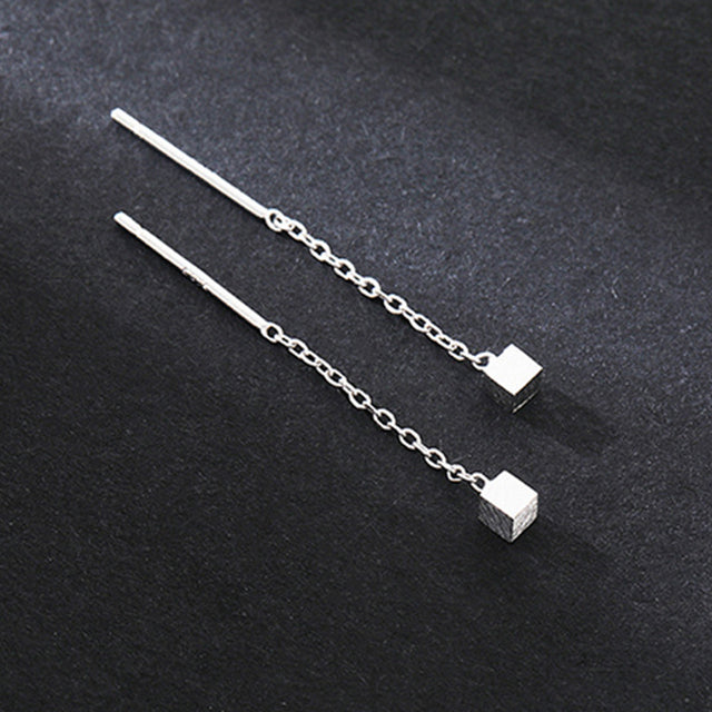 Boucles d'oreilles cubiques pendantes