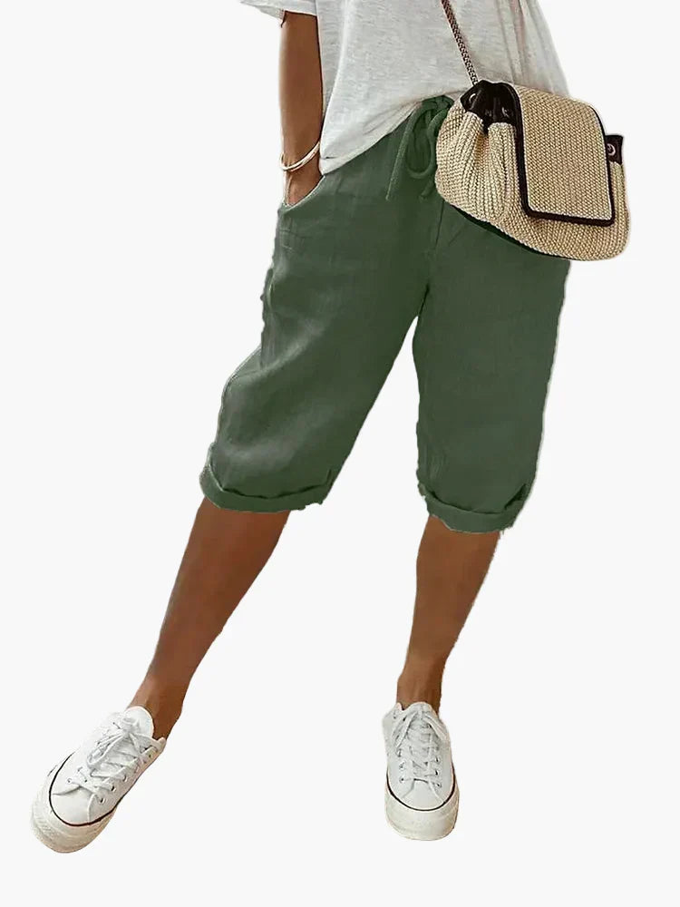 Shorts pour femmes avec cordon – Bermudas élégantes pour l'été, le quotidien et les vacances