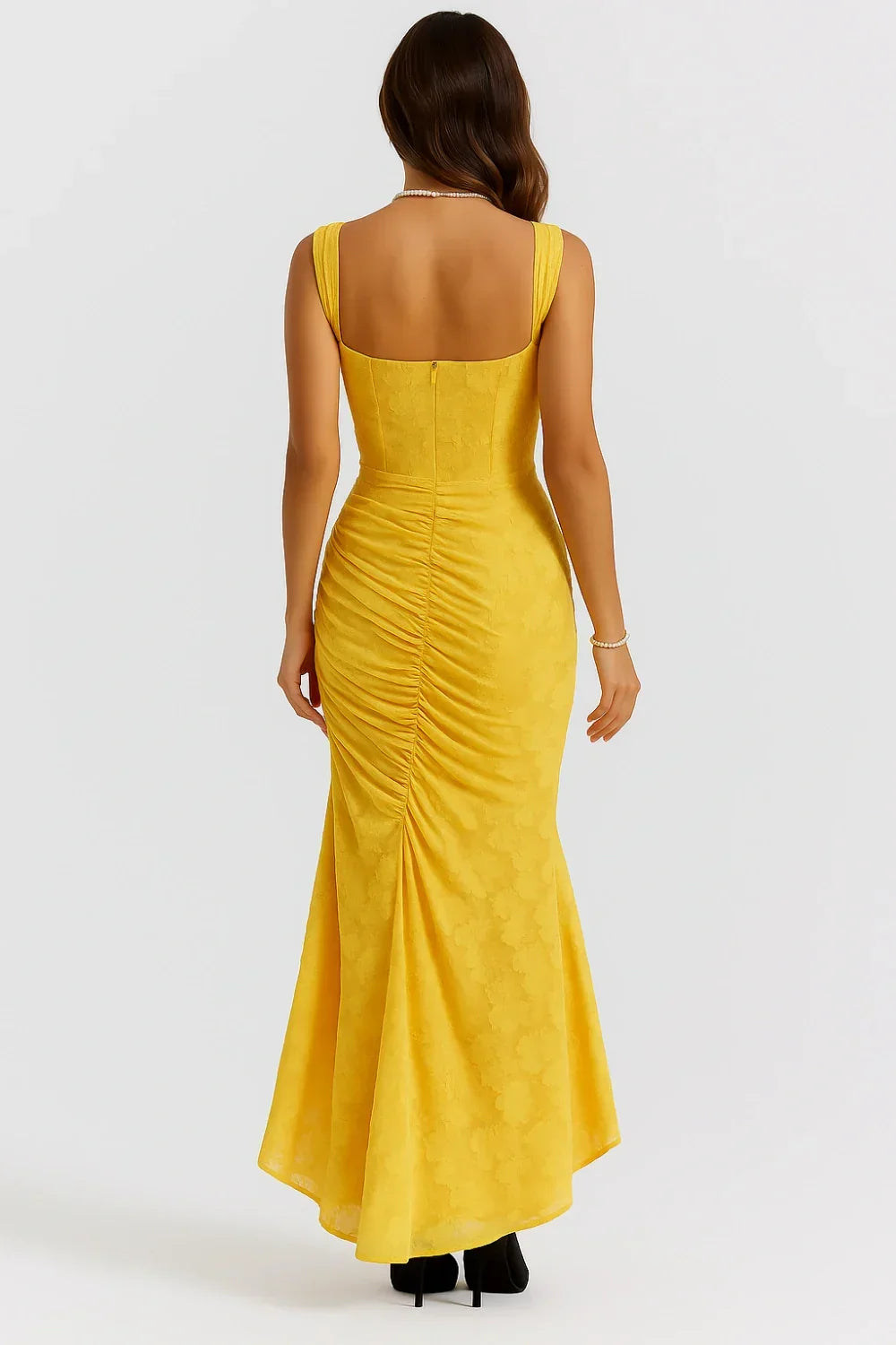 Annika | Robe Maxi Corset Femme Volants – Élégante Robe Maxi Corset 2026