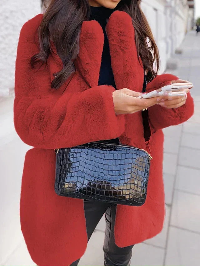 Manteau en teddy douillet pour femmes | Chaud