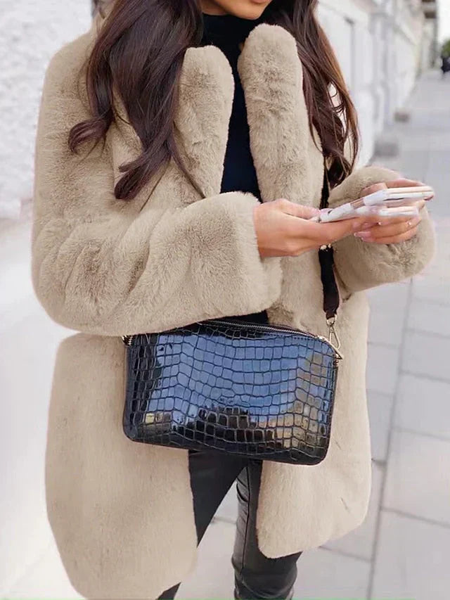 Manteau Teddy Femme Élégant | Doux et Chaud