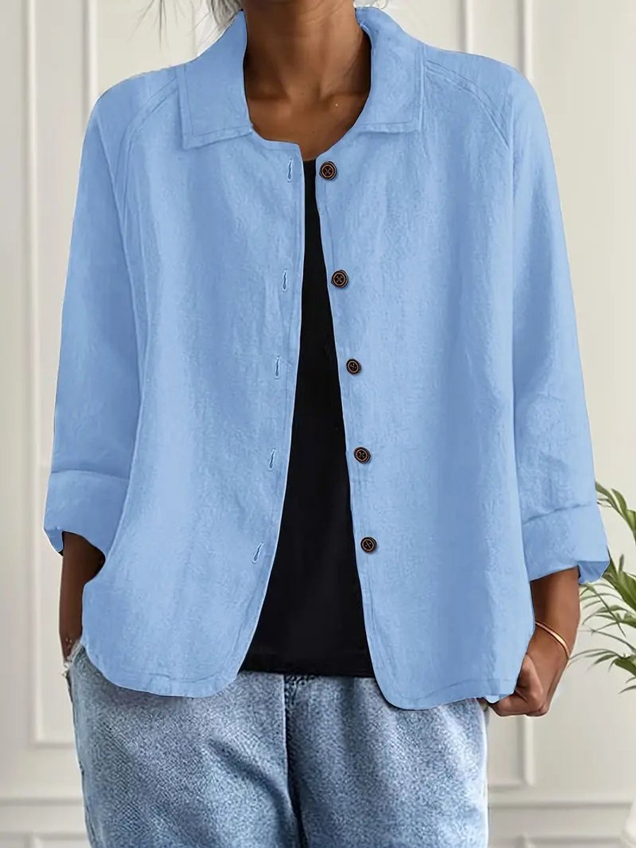 Cardigan léger pour femmes style chemise avec boutons pour l'été et le quotidien
