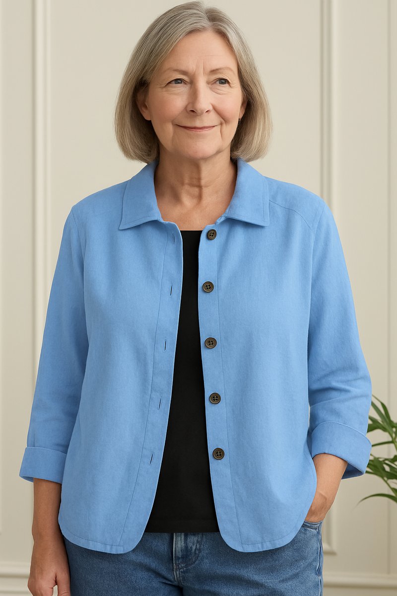 Cardigan léger pour femmes style chemise avec boutons pour l'été et le quotidien
